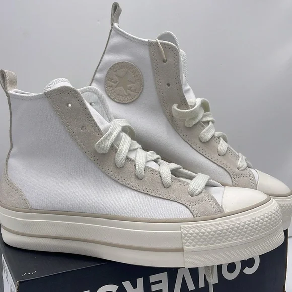 Converse WMNS CTAS LIFT HI
WHITE/VAPOROUS GRAY/LIGHT GOLD A09774C Platforms Snkr - Picture 6 of 16